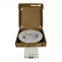 SYNERGY21 Caja compacta FTTH preensamblada, 2xSC/APC -> extremo abierto, 20m, 9/125µm, G.657.A2, 2 fibras, OD 2,2mm