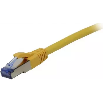 SYNERGY21 Cable de red RJ45 - CAT6A 500MHz - 10m - Amarillo - S/FTP (S-STP) - Certificado GHMT