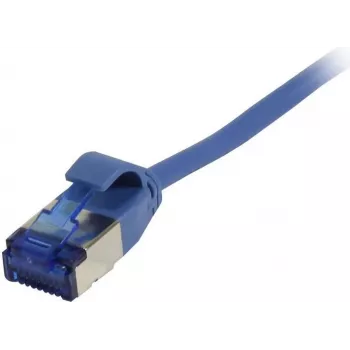 SYNERGY21 Cable de parcheo RJ45, CAT6A 500MHz, 10m, azul, U/FTP, Slimline redondo d=3,8mm, TPE (Superflex), AWG32