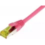 Cable de red RJ45 SYNERGY21 CAT6A 500MHz 15m magenta S/FTP TPE/LSZH Ultraflex AWG26 con cable CAT7