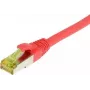 Cable de red RJ45 SYNERGY21, CAT6A 500MHz, 5m, rojo, S/FTP, TPE/LSZH (Ultraflex), AWG26, con cable Cat.7