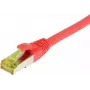 Cable de red RJ45 SYNERGY21, CAT6A 500MHz, 30m, rojo, S/FTP, TPE/LSZH (Ultraflex), AWG26, con cable Cat.7
