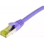 Cable de red RJ45 SYNERGY21, CAT6A 500MHz, 3m, lila, S/FTP, TPE/LSZH (Ultraflex), AWG26, con cable CAT7 (S217766)