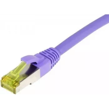 Cable de red RJ45 SYNERGY21, CAT6A 500MHz, 30m, lila, S/FTP, TPE/LSZH (Ultraflex), AWG26, con cable Cat.7