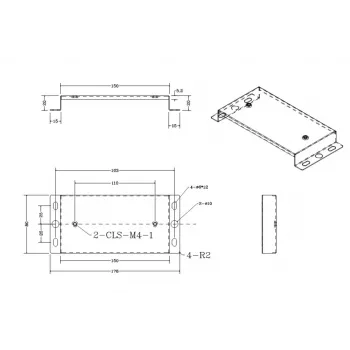 Soporte de pared ALLNET para estación DECT bintec elmeg, blanco (WM-BINTEC)