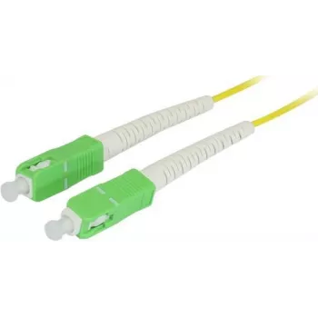 SYNERGY21 cable de conexión de fibra óptica 15m SC/APC-SC/APC 9/125µm OS2 G.657.A2 simplex 2mm resistente a la flexión amarillo