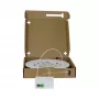 SYNERGY21 caja compacta FTTH preensamblada, 4xLC/APC a extremo abierto, 40m, 9/125µm, G.657.A2, 4 fibras, DE 2,2mm