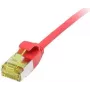 Synergy 21 cable de conexión RJ45 CAT6A 500MHz 7,5m rojo U/FTP Slimline redondo d=3,8mm TPE/LSZH (Superflex) AWG32 con cable bruto CAT7