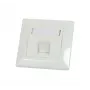Synergy 21 soporte de módulo Keystone tapa empotrable para 1 módulo TP, blanco puro, marco exterior cuadrado (S216322V2)