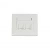 Synergy 21 tapa de módulo Keystone, empotrable, 2 ranuras, blanco puro, marco cuadrado (S216330V2)