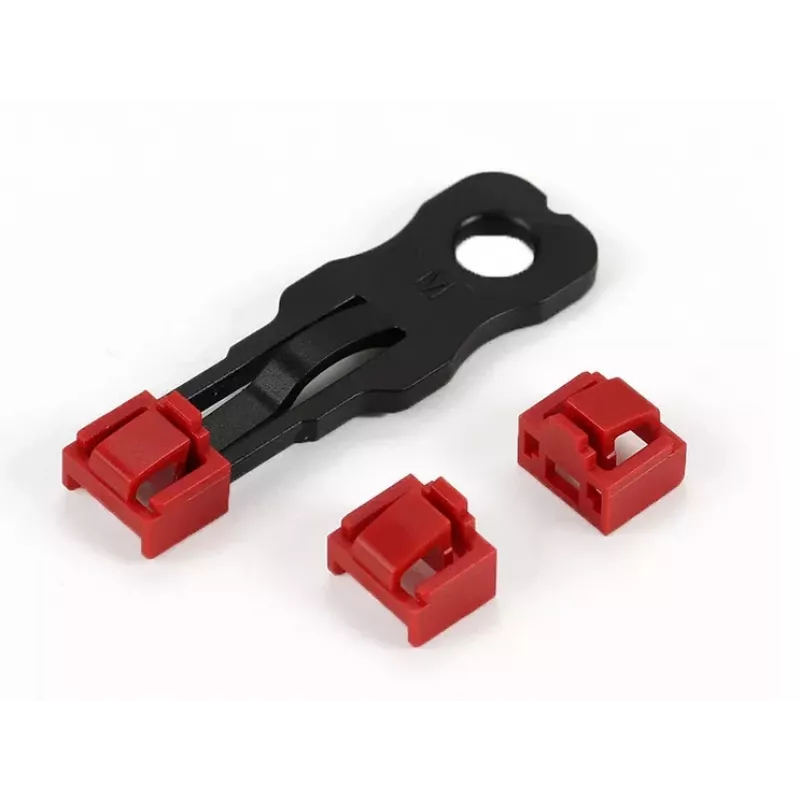 ALLNET bloqueador TP/RJ45 rojo pack de 10 con llave de seguridad, tapa antipolvo, cerradura de seguridad de red (ALL-TP-RJ45-Blocker-10PCS)