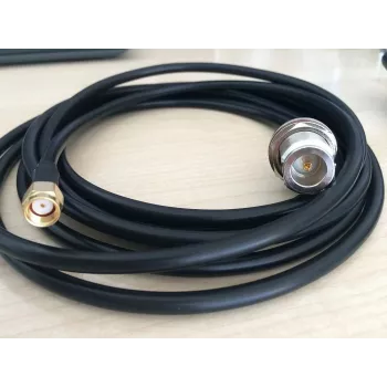 ALLNET ANT-CAB-RSMA-N-F-300-P cable coaxial LMR-195, conector macho R-SMA a conector hembra N, 3 m, negro