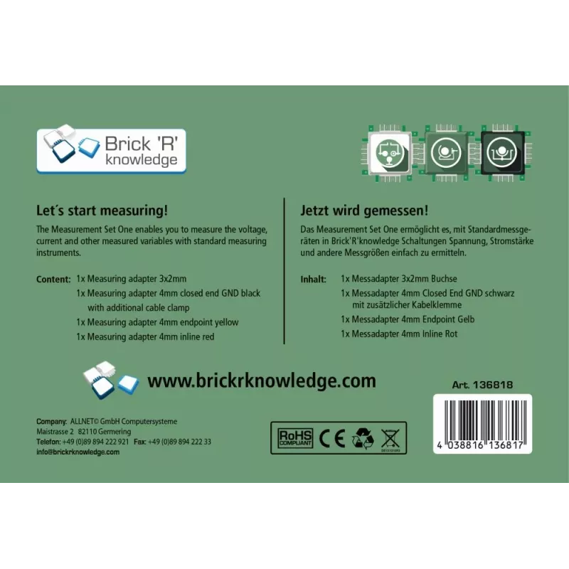 ALLNET ALL-BRICK-0637 módulo de relé de 4 canales 5V para Arduino Raspberry Pi