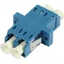 SYNERGY21 adaptador de fibra óptica LC-LC dúplex multimodo OM2, casquillo cerámico, PVC, azul