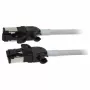 Synergy21 Cable de red RJ45, CAT6A 500MHz, 0,5m, Gris, S/FTP, Slimline redondo d=4,5mm, TPE/LSZH (Superflex), AWG28, con conectores CAT7, conector giratorio
