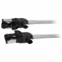 Synergy21 Cable de red RJ45, CAT6A 500MHz, 1,5m, Gris, S/FTP, Slimline redondo d=4,5mm, TPE/LSZH (Superflex), AWG28, con conector CAT7, conector giratorio