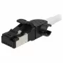 Synergy21 Cable de red RJ45, CAT6A 500MHz, 1,0m, Blanco, S/FTP, Slimline redondo d=4,5mm, TPE/LSZH (Superflex), AWG28, con cable CAT7, conector giratorio