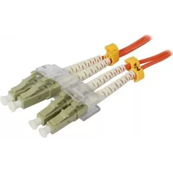 SYNERGY21 Cable de conexión de fibra óptica 0,5m LC-LC Dúplex OM2 50/125µm LSZH Naranja