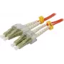 SYNERGY21 Cable de conexión de fibra óptica 0,5m LC-LC Dúplex OM2 50/125µm LSZH Naranja