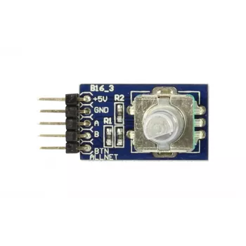 ALLNET 4duino Encoder rotativo (4duino_B16) - Encoder incremental con pulsador, 20 PPR, 3,3-5V DC, para Arduino y Raspberry Pi