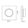 Miboxer Synergy 21 mando a distancia LED Mini 2,4GHz Dual White CCT + regulación (K1-B)