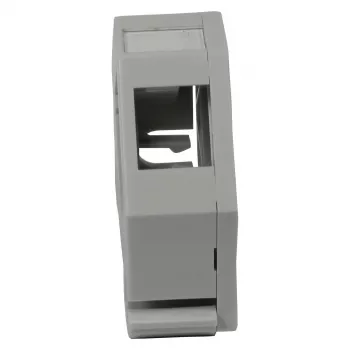 Synergy 21 S215416 Portamódulos Keystone para carril DIN para 1x módulo TP, gris