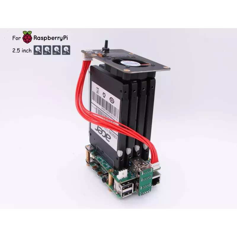 ALLNET SATA NAS HAT Top Board módulo de ampliación para Raspberry Pi
