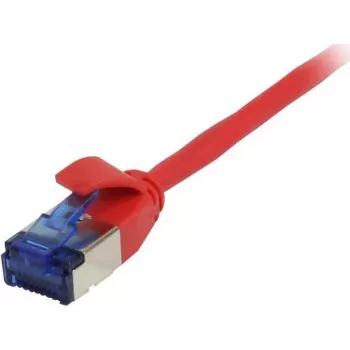 SYNERGY21 cable de parcheo RJ45, CAT6A 500MHz, 7,5m, rojo, U/FTP, slimline redondo d=3,8mm, TPE (Superflex), AWG32