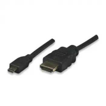 Cable HDMI a Micro HDMI ALLNET 1m 4K/60Hz Negro (ALL-HDMI-Micro-1m)