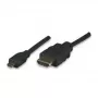 Cable HDMI a Micro HDMI ALLNET 1m 4K/60Hz Negro (ALL-HDMI-Micro-1m)