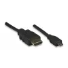 Cable HDMI a Micro HDMI ALLNET 1m 4K/60Hz Negro (ALL-HDMI-Micro-1m)