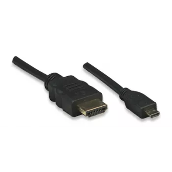 Cable HDMI a Micro HDMI ALLNET 1m 4K/60Hz Negro (ALL-HDMI-Micro-1m)