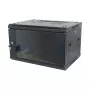 Armario de pared de 19 pulgadas ALLNET 18U 1 pieza profundidad 600mm Negro Flat Pack serie SMA