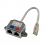 Synergy 21 S215236 Cable de conector TP a 2x toma TP, 0,15 m, gris metálico