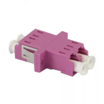 Synergy 21 S215424 Acoplador de fibra óptica LC/LC Dúplex, OM4 multimodo, violeta