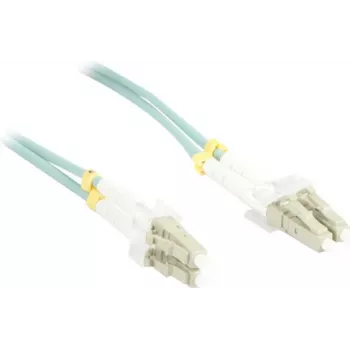 SYNERGY21 Cable de parcheo de fibra óptica 15m OM3 LC-SC dúplex LSZH Azul