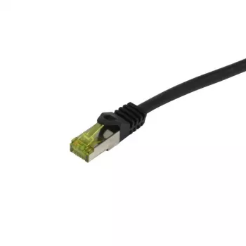 Synergy 21 Cable de parcheo RJ45 CAT6A S-STP (S/FTP) 500 MHz 12,5 m Negro PUR para interior/exterior/industrial resistente a UV/agua/aceite AWG26 con cable base CAT7