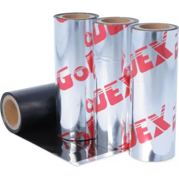 GODEX C.ITOH Godex Cinta de transferencia térmica cera-resina 110mm x 74m negro (245.110.074.4.05)
