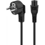 Goobay cable de alimentación 3m negro