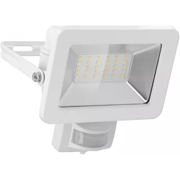 Goobay foco LED de exterior 30 W con sensor de movimiento, 2400 lm, 4000 K, IP65, sensor PIR, montaje en pared, cable de 0,5 m