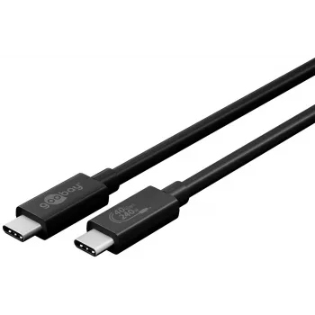 Goobay cable USB-C Sync & Charge, USB4 Gen 3x2, 240 W, 0,7 m