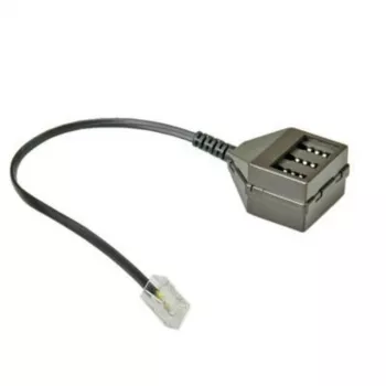 ROLINE Secomp adaptador telefónico RJ-45 (M) a TAE-NFN (F) negro