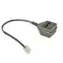 ROLINE Secomp adaptador telefónico RJ-45 (M) a TAE-NFN (F) negro