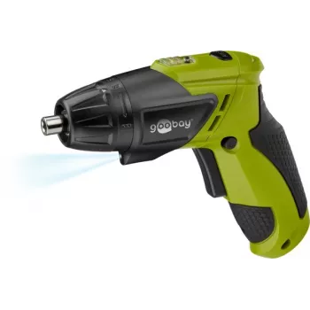 Goobay mini atornillador inalámbrico 3,6 V con luz LED, tiempo de trabajo máximo 45 minutos