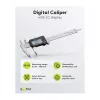 Goobay calibre digital 0-150 mm / 0-6 pulgadas acero inoxidable