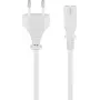 Goobay Cable de alimentación NK 104 W 5 m blanco