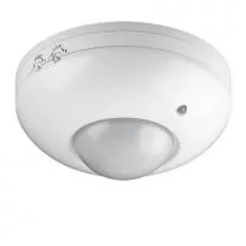 Goobay Detector de movimiento por infrarrojos (PIR), cobertura 360°, alcance 6 m, montaje en techo, altura de montaje 2,2-4 m, 230 V AC, IP20 para interiores, blanco (95172)