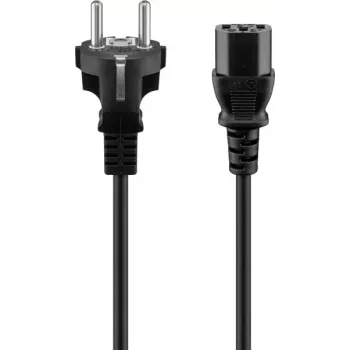 GOOBAY Cable de alimentación 3 m negro Schuko a IEC C13