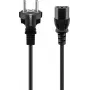 GOOBAY Cable de alimentación 3 m negro Schuko a IEC C13