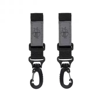 Lassig Casual Label ganchos universales para carrito set de 2 negro LHO01